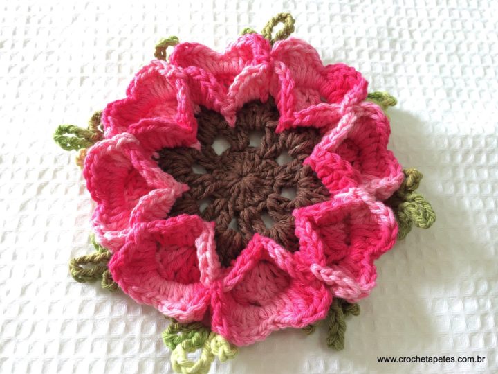 Flor paixão por roma passo a passo