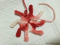 Flor margarida rasteira em crochê (11)