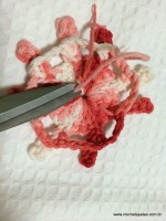 Flor margarida rasteira em crochê (21)