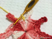 Flor margarida rasteira em crochê (24)