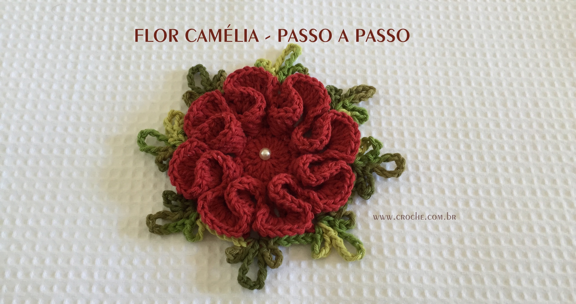 Flor camélia passo a passo 