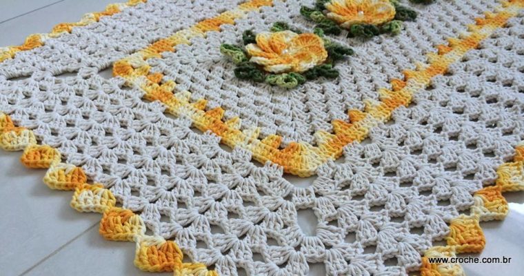 Tapete retangular passo a passo