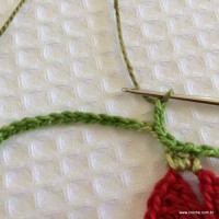 Toalha de natal passo a passo (11)