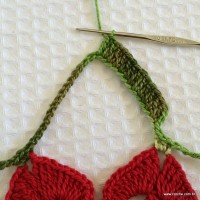 Toalha de natal passo a passo (12)