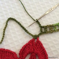 Toalha de natal passo a passo (21)