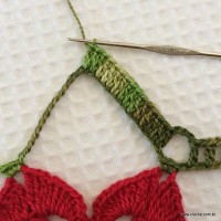 Toalha de natal passo a passo (22)