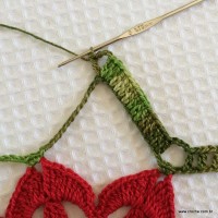 Toalha de natal passo a passo (23)