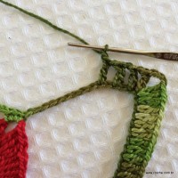 Toalha de natal passo a passo (25)