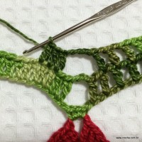 Toalha de natal passo a passo (40)