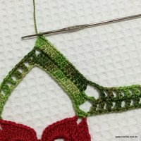 Toalha de natal passo a passo (41)