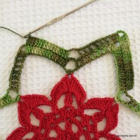 Toalha de natal passo a passo (42)