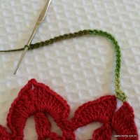 Toalha de natal passo a passo (5)