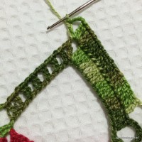 Toalha de natal passo a passo (52)