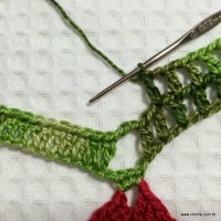 Toalha de natal passo a passo (55)