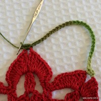 Toalha de natal passo a passo (6)