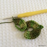 Folha de crochê passo a passo (18)