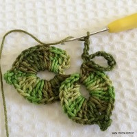 Folha de crochê passo a passo (22)