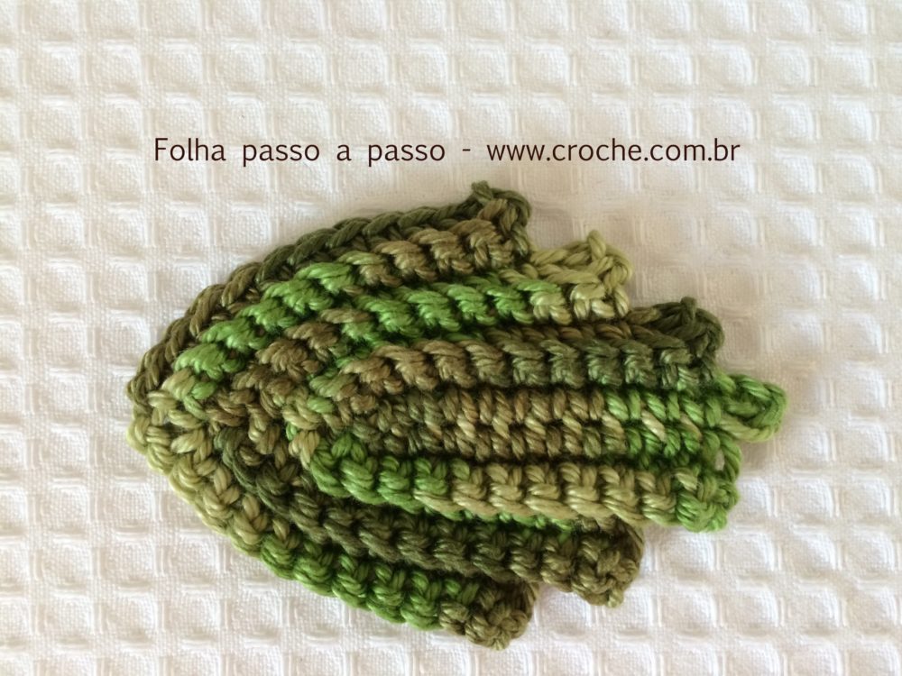 Folha de crochê