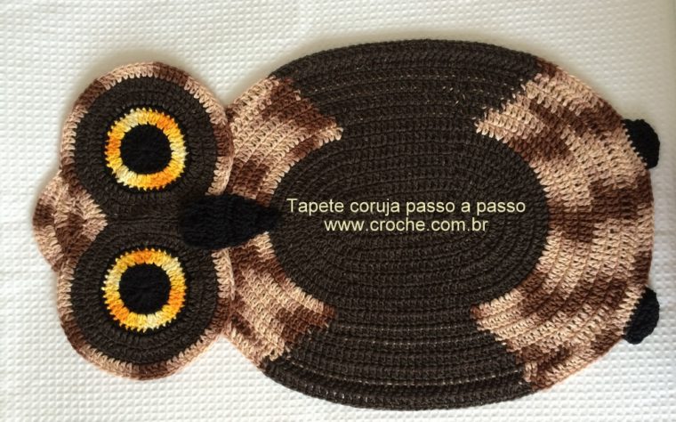 Tapete coruja passo a passo