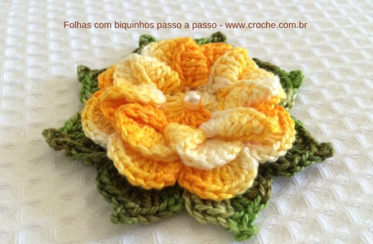 Folhas com biquinhos