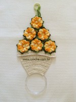 Porta pano de prato - vaso de flores (1)