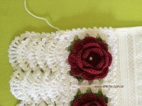 Barrado de toalha de rosto e toalha de banho passo a passo (150)