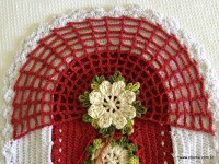 Tapete oval bico duplo - tampa do vaso parte 2 (140)