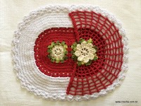 Tapete oval bico duplo - tampa do vaso parte 2 (154)