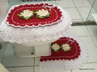 Tapete oval bico duplo - tampa do vaso parte 2 (161)