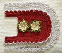 Tapete oval bico duplo - tapete do vaso parte2 (111)