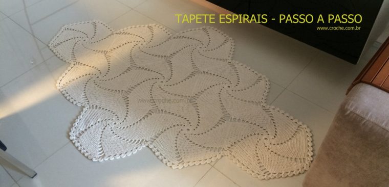 Tapete espirais passo a passo