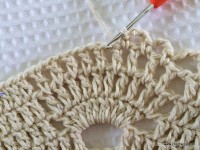 Tapete redondo com flor girasso passo a passo (160)