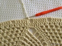 Tapete redondo com flor girasso passo a passo (222)
