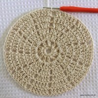 Tapete redondo com flor girasso passo a passo (43)