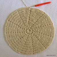 Tapete redondo com flor girasso passo a passo (53)