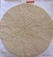 Tapete redondo com flor girasso passo a passo (97)