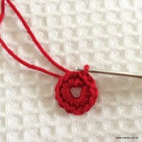 Vis&atilde;o aproximada do miolo da flor pronto