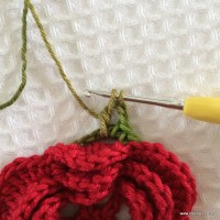 Ponto alto incompleto na agulha