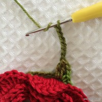 Intervalo de correntinhas entre os blocos verdes