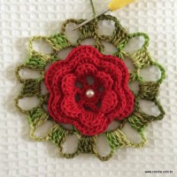 Flor rasteirinha com 6 pétalas passo a passo (83)