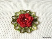 Flor rasteirinha com 6 pétalas passo a passo (85)