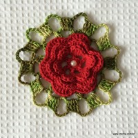 Flor rasteirinha com 6 pétalas passo a passo (90)