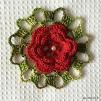 Flor rasteirinha com 6 pétalas passo a passo (91)