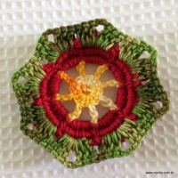 Flor rasteirinha passo a passo (67)