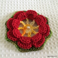 Flor rasteirinha passo a passo (68)