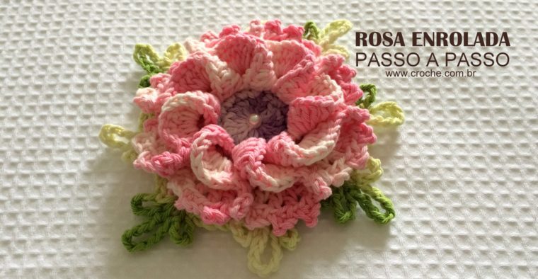 Rosa enrolada passo a passo