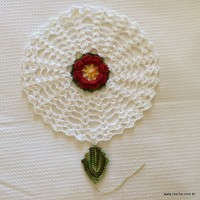 Trilho de mesa caminho de flores - passo a passo (130)