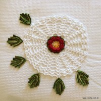 Trilho de mesa caminho de flores - passo a passo (131)