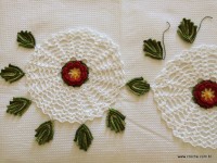 Trilho de mesa caminho de flores - passo a passo (136)