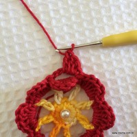 Trilho de mesa caminho de flores - passo a passo (137)